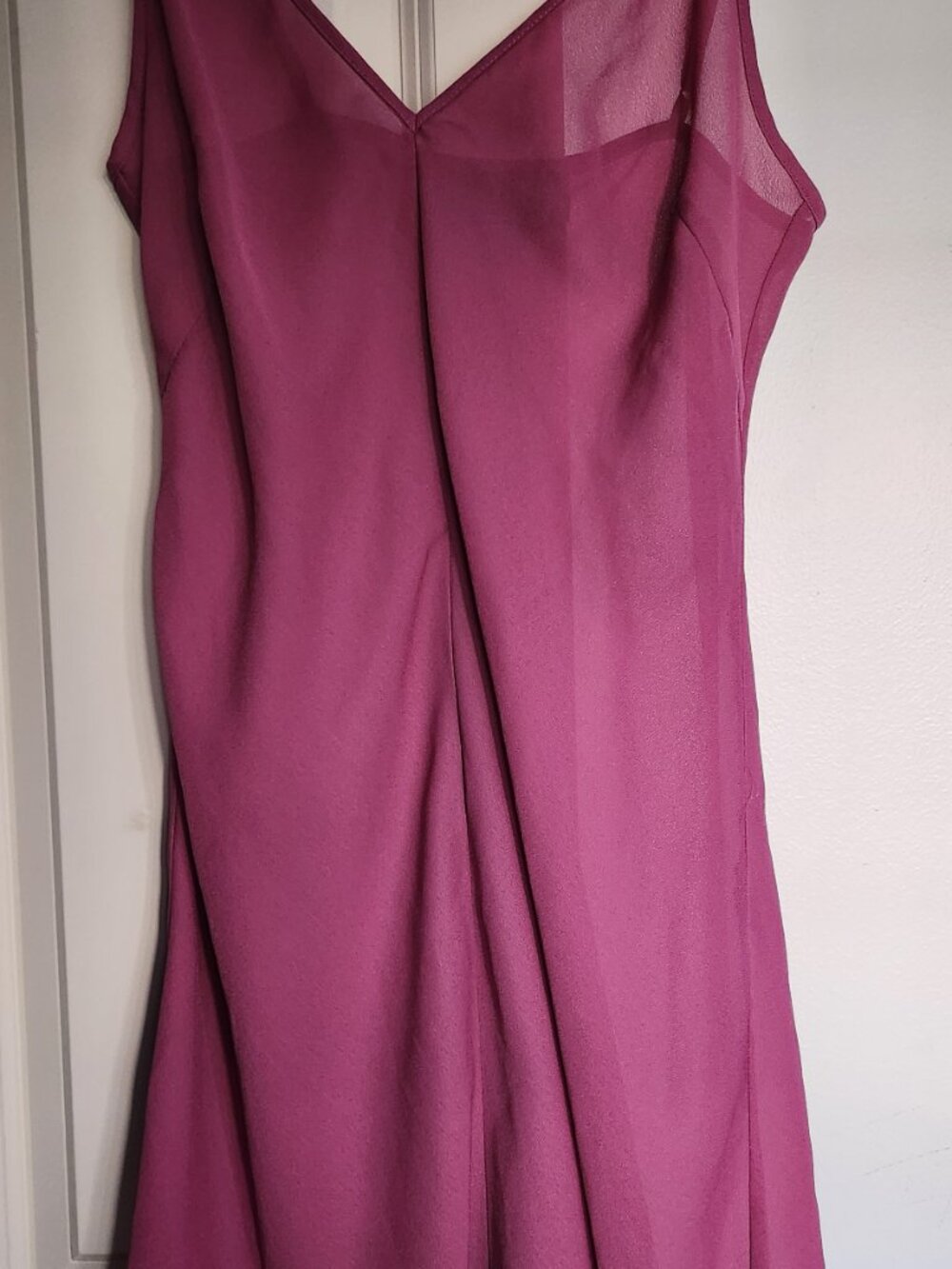 Zac Posen Vintage Knee Length Dress Dusty Rose Pink V-Neck Elegant - Picture 4 of 5